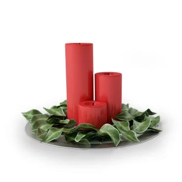 دانلود آبجکت وسائل کریسمس (شمع) مدل Christmas-18