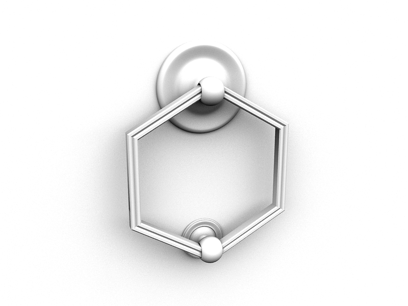 دانلود آبجکت درکوب مدل Door-knocker-1