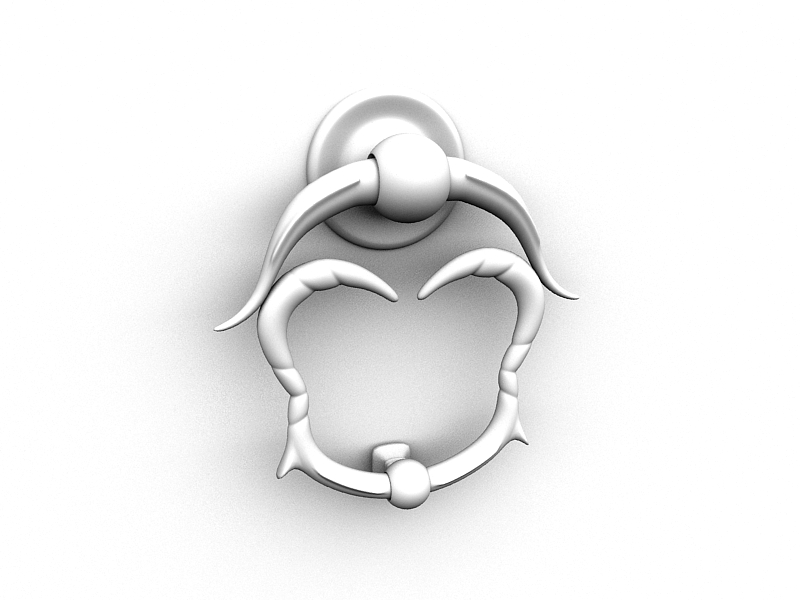 دانلود آبجکت درکوب مدل Door-knocker-2