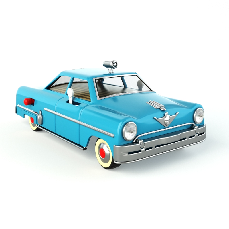 ماشین اسباب بازی آبی Blue Toy Car