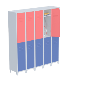 دانلود آبجکت وسایل ورزشی (کمد دوطبقه باشگاه) مدل Sport-equipment-86