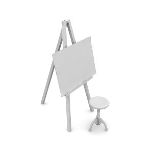 دانلود آبجکت تابلو نقاشی مدل Canvas