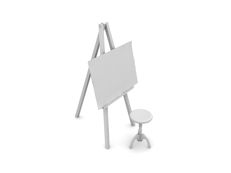 دانلود آبجکت تابلو نقاشی مدل Canvas