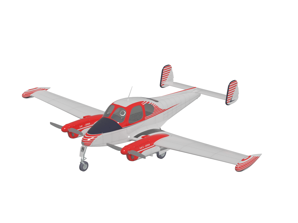 دانلود آبجکت هواپیما (ملخی) مدل Plane-7