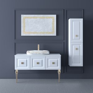 دانلود آبجکت کابینت دستشویی (روشویی) مدل Bathroom-cabinet