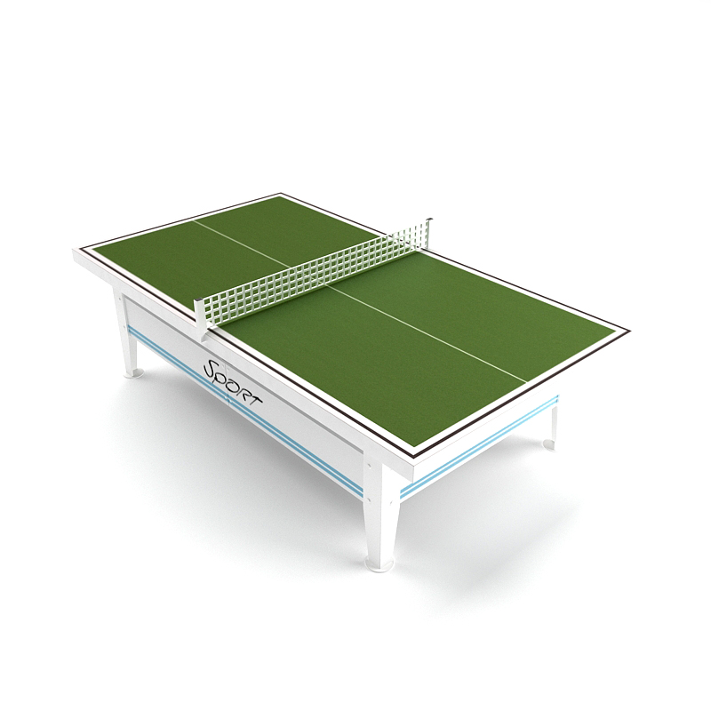 دانلود آبجکت تری‌دی‌مکس میز پینگ پونگ مدل Pingpong-table-4