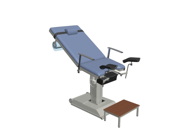 دانلود آبجکت صندلی تختی دندانپزشکی مدل Dental-bed-2
