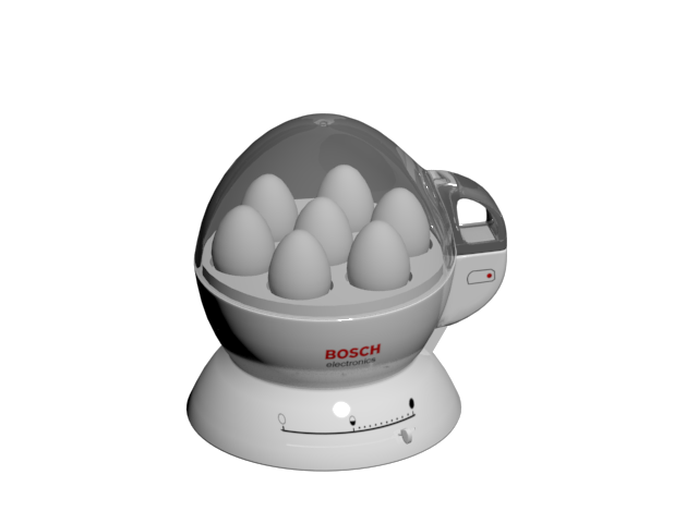 دانلود آبجکت تخم مرغ پز مدل Egg cooker