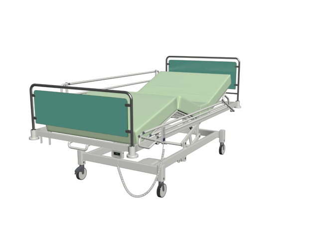 دانلود آبجکت تخت بیمارستان مدل Hospital-bed-4