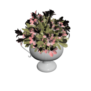 دانلود آبجکت گل مدل Floret-43