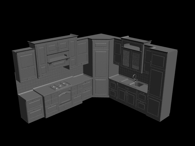 دانلود آبجکت آشپزخانه مدل Kitchen-13