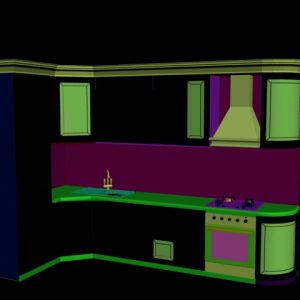 دانلود آبجکت آشپزخانه مدل Kitchen-14