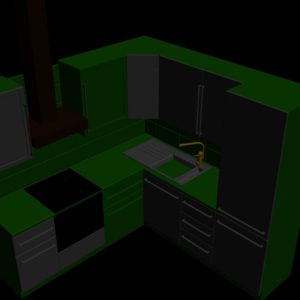 دانلود آبجکت آشپزخانه مدل Kitchen-16