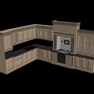 دانلود آبجکت آشپزخانه مدل Kitchen-18
