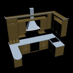دانلود آبجکت آشپزخانه مدل Kitchen-20