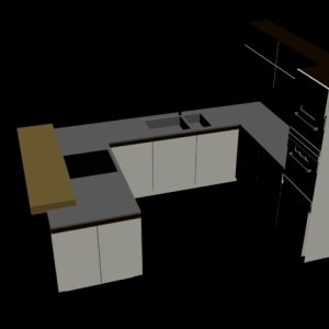 دانلود آبجکت آشپزخانه مدل Kitchen-22