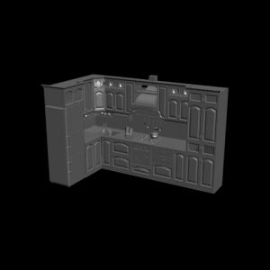 دانلود آبجکت آشپزخانه مدل Kitchen-3