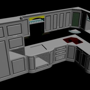 دانلود آبجکت آشپزخانه مدل Kitchen-5