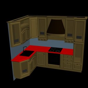 دانلود آبجکت آشپزخانه مدل Kitchen-6