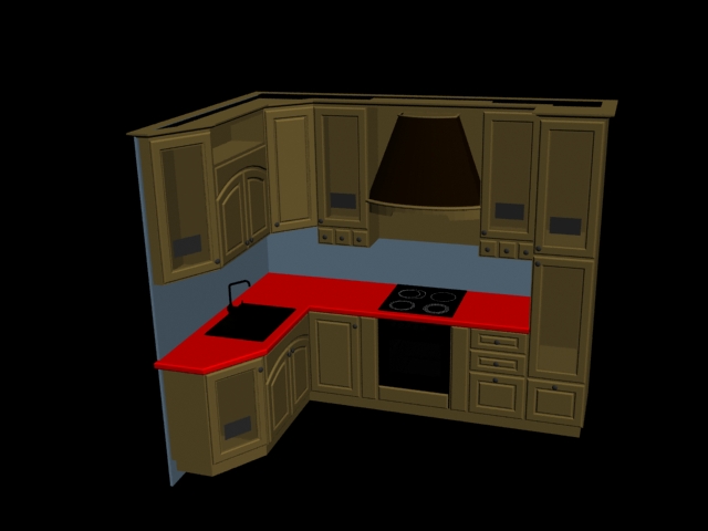 دانلود آبجکت آشپزخانه مدل Kitchen-6